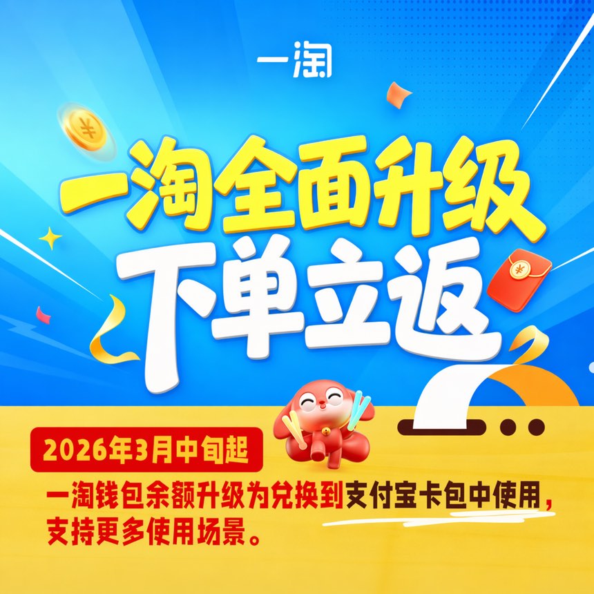 618 · 业务自产 · 一淘全面升级 · 下单立返