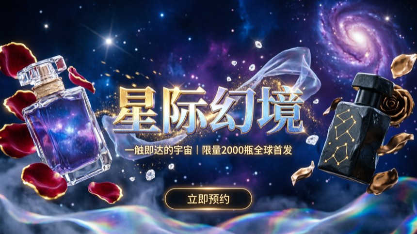零输入 · 星际幻境 · 零提示词居中对称